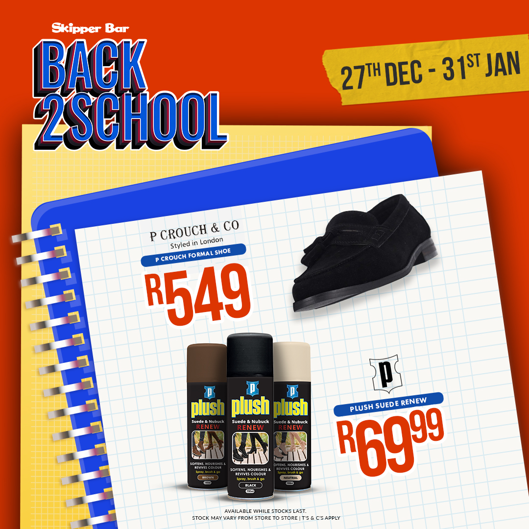 SkipperBarSA's tweet image. Conquer the school year in style with Skipper Bar! Elevate your back-to-school game with us. Don't just blend in, stand out and slay with our deals. Valid 27/12/2023-21/01/2024.

#SkipperBarSwag #WeDominateSchool #BackToCool
