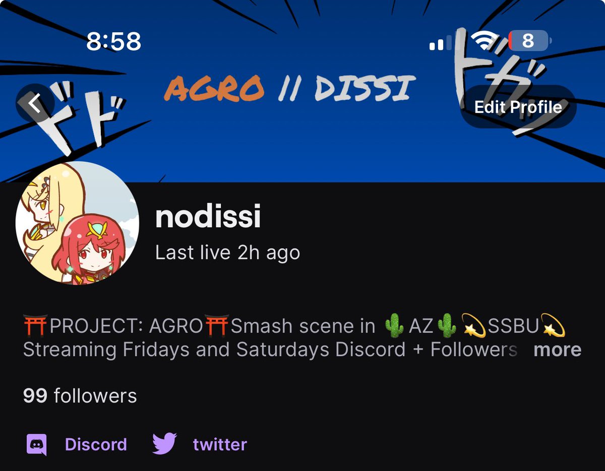 Make sure to follow the twitch if you support #SSBU