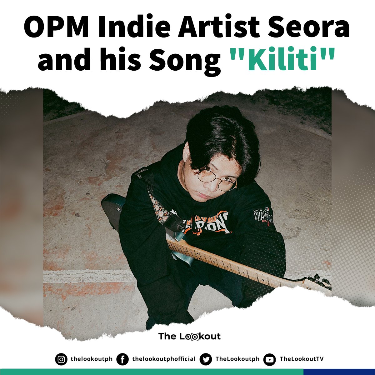 TheLookoutph's tweet photo. Meet Seora, singer-songwriter, producer, and the up-and-coming artist in the OPM indie music scene, formerly known as Mark Brando.

READ: https://t.co/YVE5e5wMON

#Seora #Kiliti https://t.co/VwP9h9Cp4K