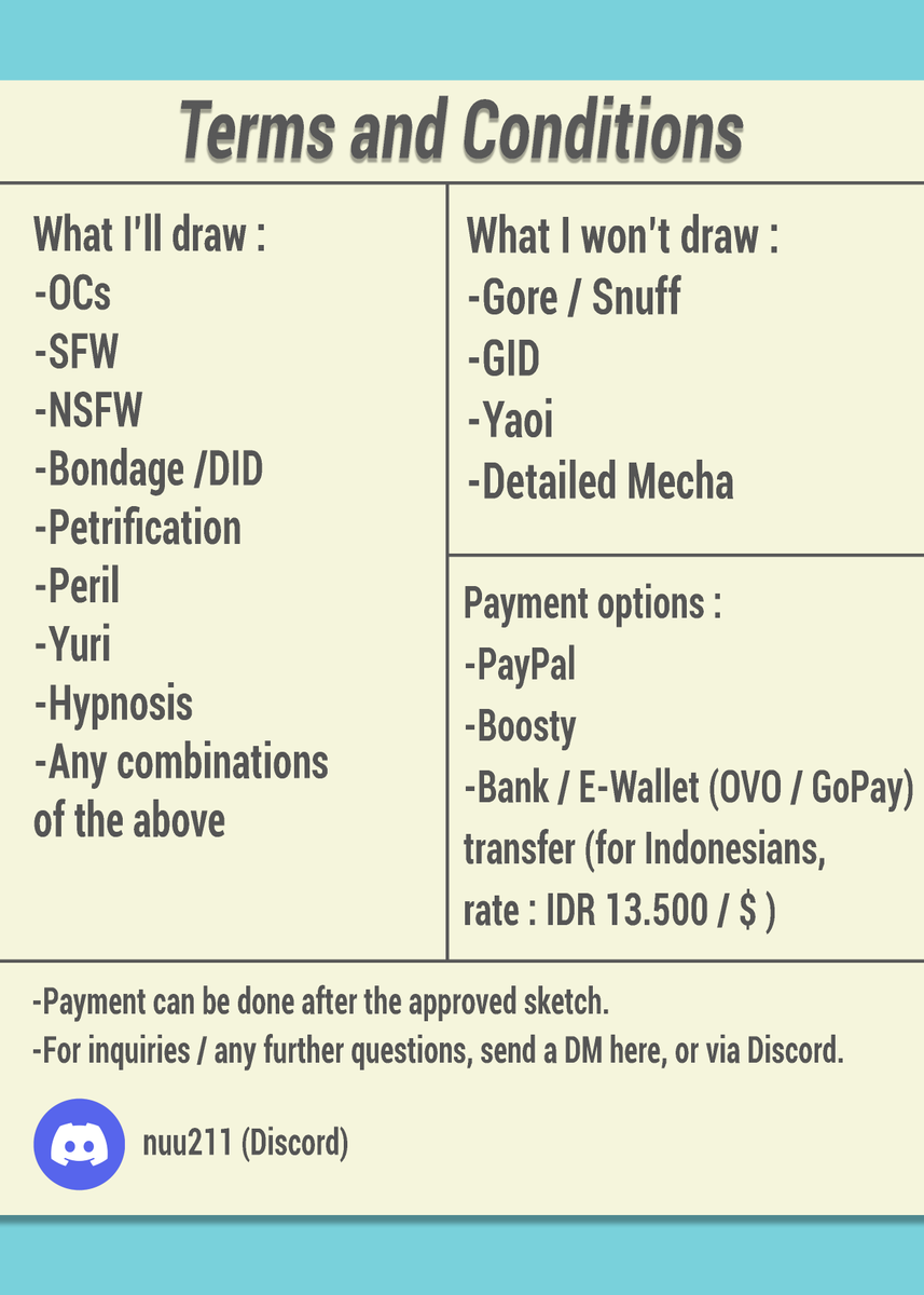nuu211 - Comms Open! tweet media