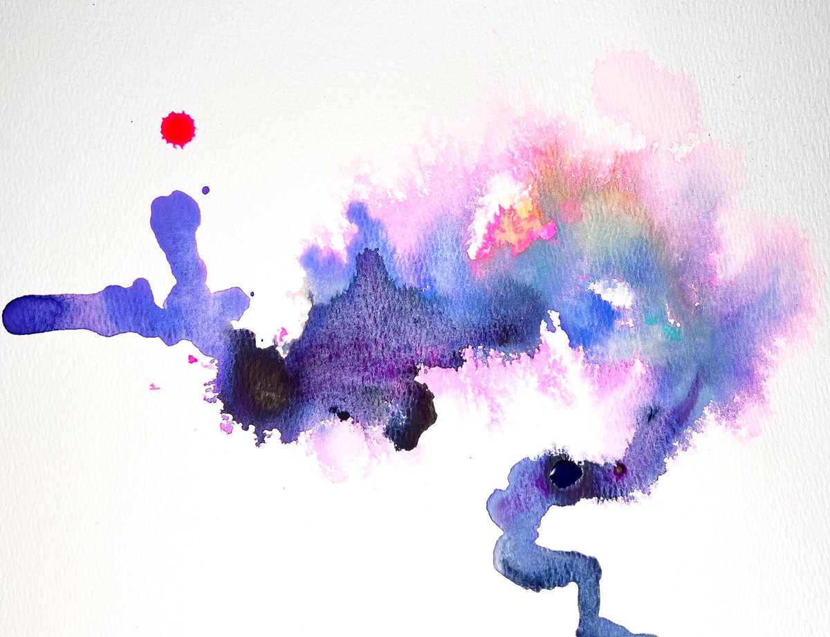 10_HaChi_03_2's tweet photo. #1日1枚　#描く　#絵　#色
#実験　#道具　#知る
#drawing #day #color
#Holbein #INK #watercolor
#LUMINOUSOPERA
#BRIGHTVIOLET
#ROYALBLUE
#INDIGO
#SHADOWGREEN
#LAVENDER
#JAUNEBRILLANT
#KUSAKABE
#AQUABLUE
#ULTRAMARINELIGHT
#LEMONYELLOW https://t.co/i6MSnOe8Pm
