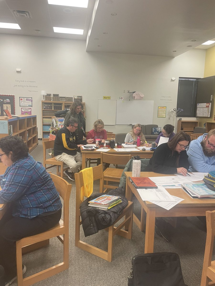 McLean Technology and Science Magnet educators are analyzing levels of rigor in the scales! What a professional group to work with today! #WPSproud
