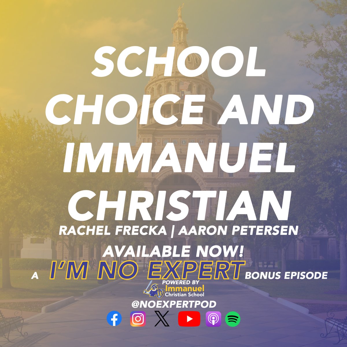 noexpertpod's tweet photo. In this Bonus Episode, ICS Head of School Rachel Frecka sits down to discuss how school choice could affect a school like ICS!

AVAILABLE NOW!

Spotify: https://t.co/x9IrsRRZLx

Apple Podcasts: https://t.co/UGS3TfIiuI

YouTube: https://t.co/nabgmX3qNn

#NoExpertPod 🎙️ https://t.co/K1TgcyBu1i
