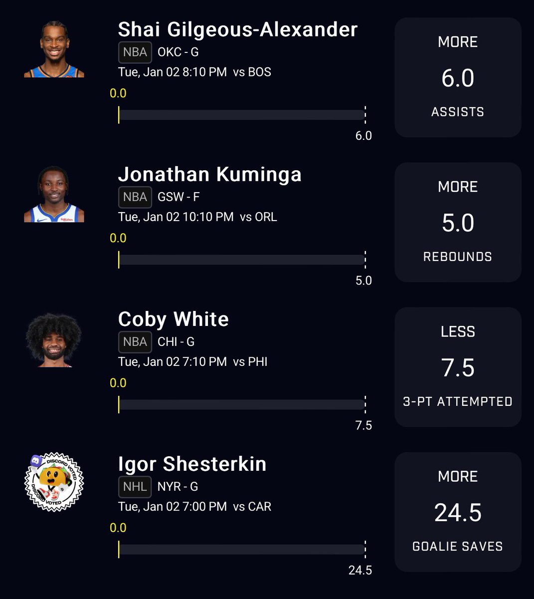 Willndxx's tweet photo. Here a play with the taco Tuesday 

#nba #nbaprizepicks #PrizePicksNBA #prizepicks #NBABets #betting https://t.co/8pfFkHGENH