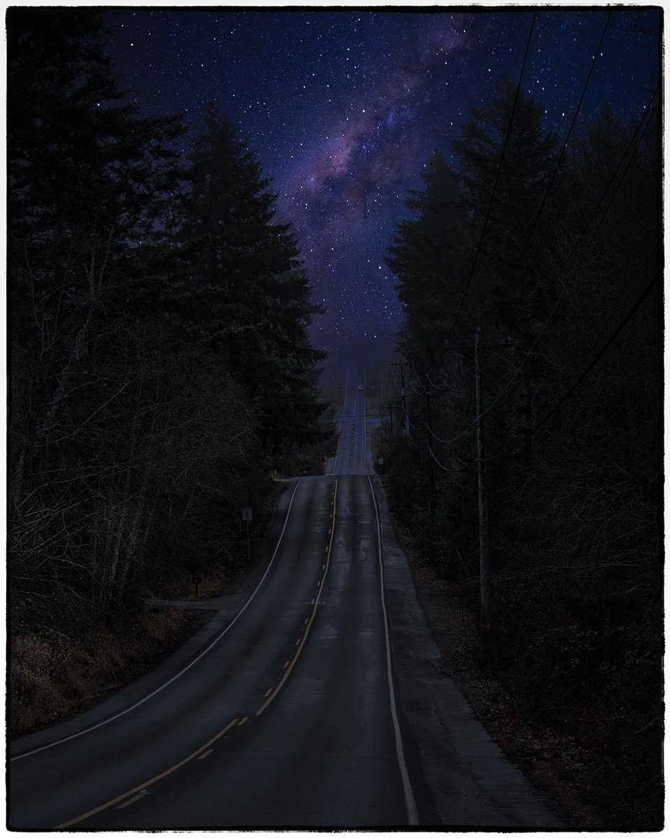 'Gig Harbor', a series. 

#gigharbor #gigharborliving #roadslikethese #contryroad #starrynight #conceptualphotography