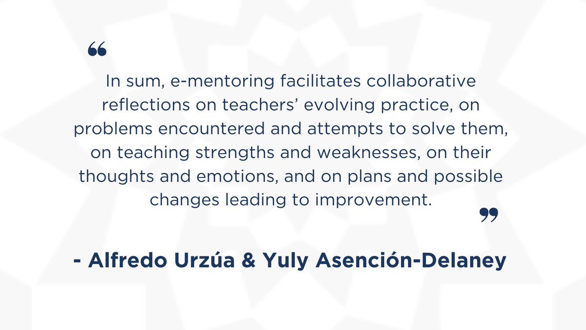 Dr. Alfredo Urzúa & Dr. Yuly Asención-Delaney talk about e-mentoring and reflection in thier recent TLE article. Read more in the latest issue of TLE: bit.ly/2QNKo3w 
#TuesdayTLE