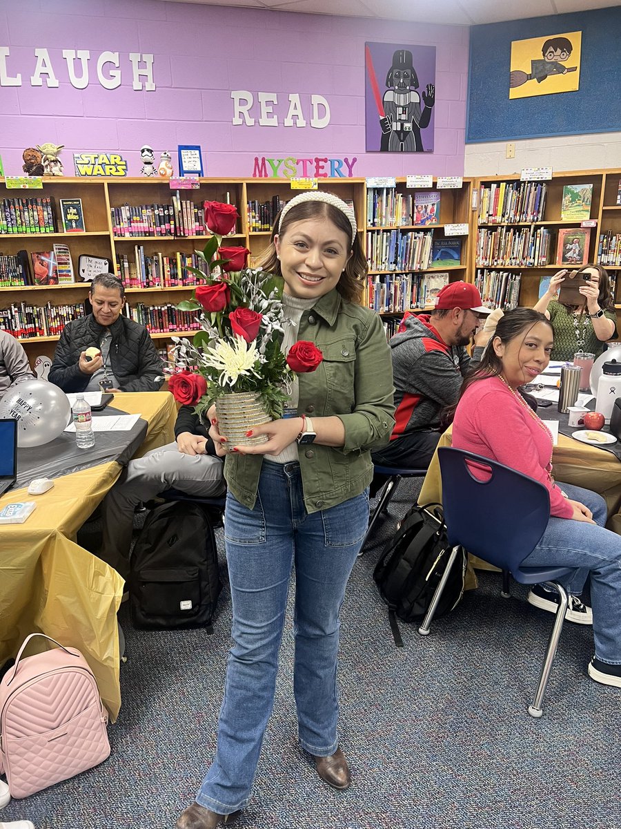 Hueco_Elem's tweet photo. Congratulations to our phenomenal Teacher Of The Year Mrs Alvarez De La Torre! We are so honored to have her represent Campestre’s for the 23-24 TOY! Con Ganas!  #TeamSISD #CobraPride https://t.co/hBtgiRsfyi