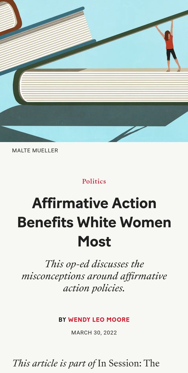 stoopandstank's tweet photo. @jemelehill @DefNotASynth @danogburn How is it that in 2024 people still don't know that affirmative action is about race and gender and that WHITE WOMEN have benefited the MOST!? Since jump. https://t.co/tjLmrq7Tte