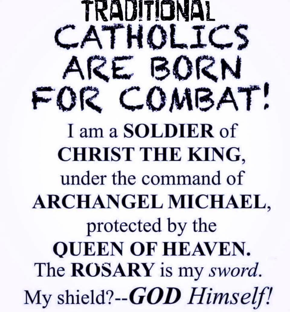 HolyTrinity1970's tweet photo. 💯🙏💪⚔️🛡
#TraditionalLatinMass #TradCat #EmbraceTradition #RejectModernism #ThedevilHatesLatin #SpiritualWarfare #CatholicTwitter https://t.co/sUKJW06F5I