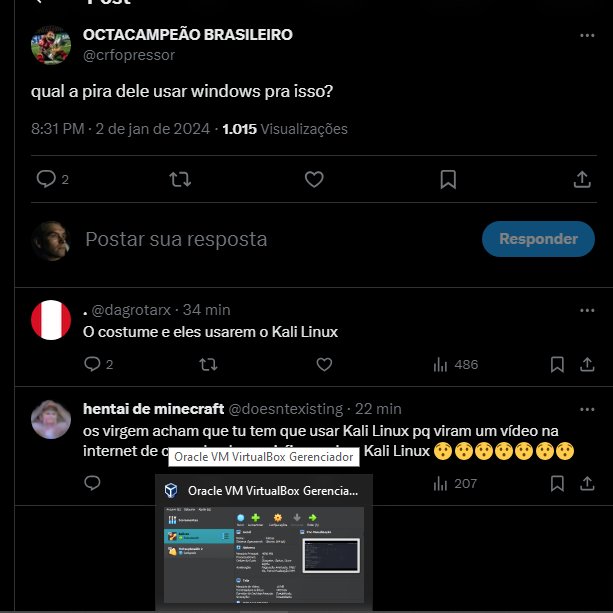 zeninbatt's tweet photo. @crfopressor @Vidownzera @zestyx64 Simples, mano. o kali é mais utilizado porque já vem com uma pancada de ferramentas, porém, vc pode muito bem usar o windows por ser mais estável. O kali não é recomendado pro dia-a-dia. https://t.co/dQ1GFqtg7h