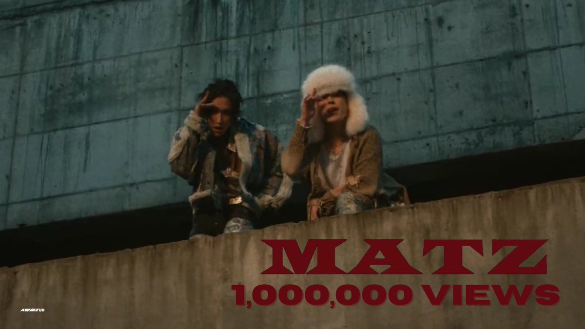 ATEEZUD's tweet photo. [🎉] ATEEZ(에이티즈) - 'MATZ (홍중, 성화)' Official MV hits 1Million Views on Youtube ❤️‍🔥
 
▶️ https://t.co/VOHzHPeQrz
 
#MATZ_week #WeOnFire
#WILL #World_A #ATEEZ #에이티즈
#HONGJOONG #홍중 #SEONGHWA #성화 @ATEEZofficial https://t.co/8f6YFQdDkZ