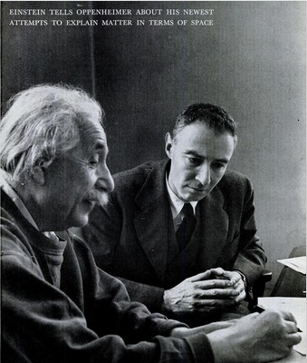 Albert Einstein and J. Robert Oppenheimer. Did you see them together in the 'Oppenheimer' movie?