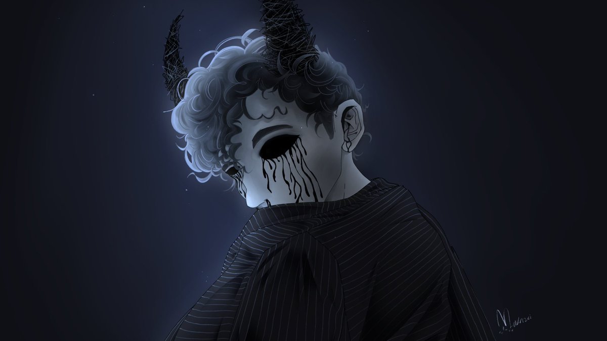 DrawsMak's tweet image. This was supposed to be finished by October last year. I’m not satisfied with my human drawing’s so I started practicing.

It also reminds me of the funny demons in Good omens, idk if that’s the actual costume but THERE HE IS &amp;gt;:)
#5upfanart #5up