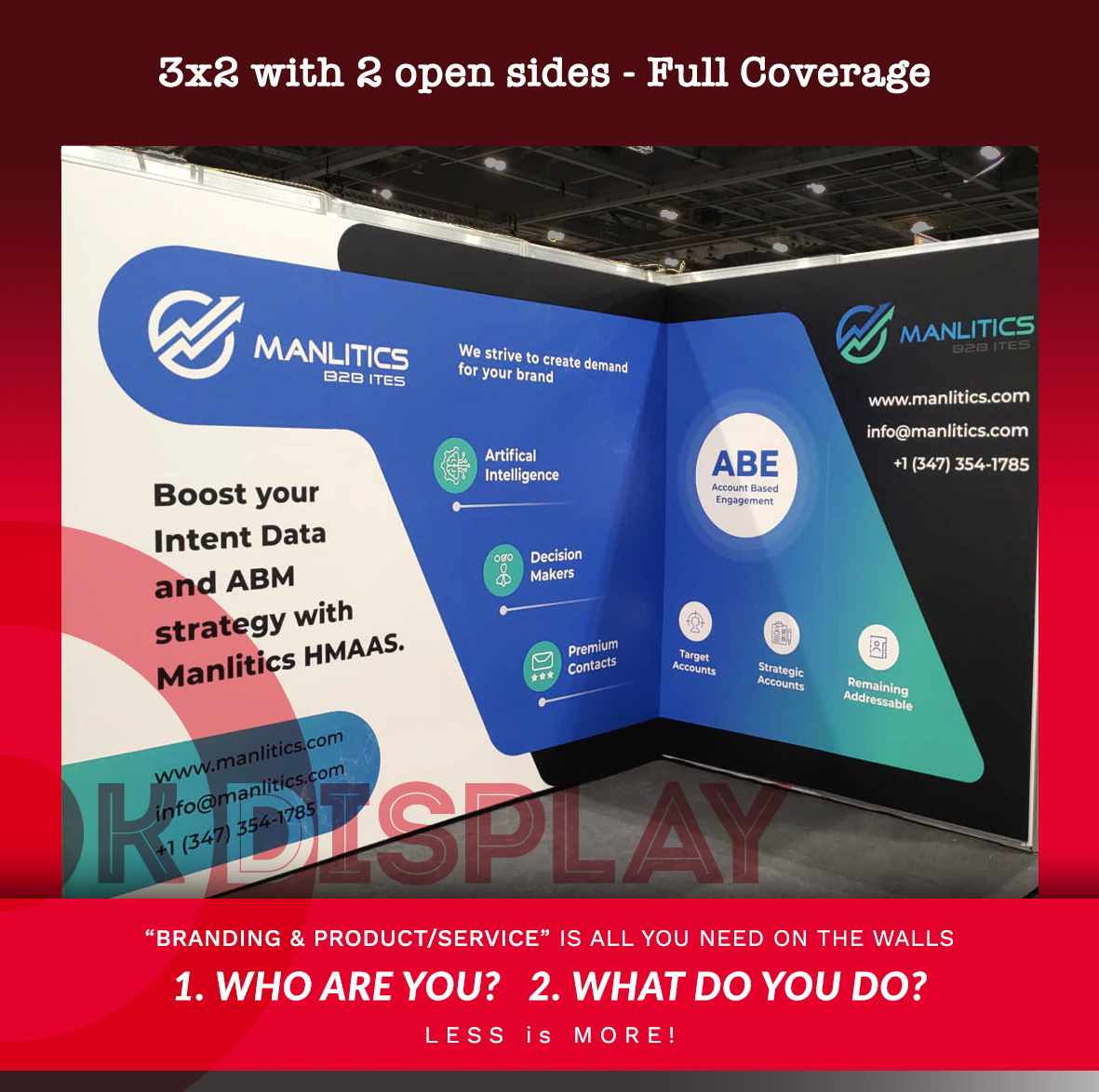 A well designed exhibition stand should be a balance of visually appealing elements, informative content and branding to make an instant impression on attendees. #ExhibitingSuccess #TradeShowTips #NetworkingNinja #Lessismore