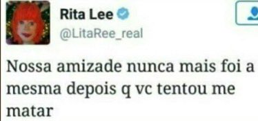 //e esse tweet da rita lee aq representa os players com a base metendo o louco e tentando matar geral na segunda semana: