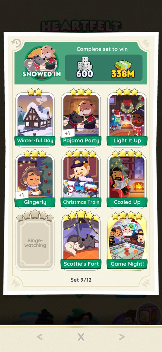 StacheFlash's tweet photo. @MonopolyGO Anyone able to help with Binge Watching? https://t.co/Yzzlmf8xy6