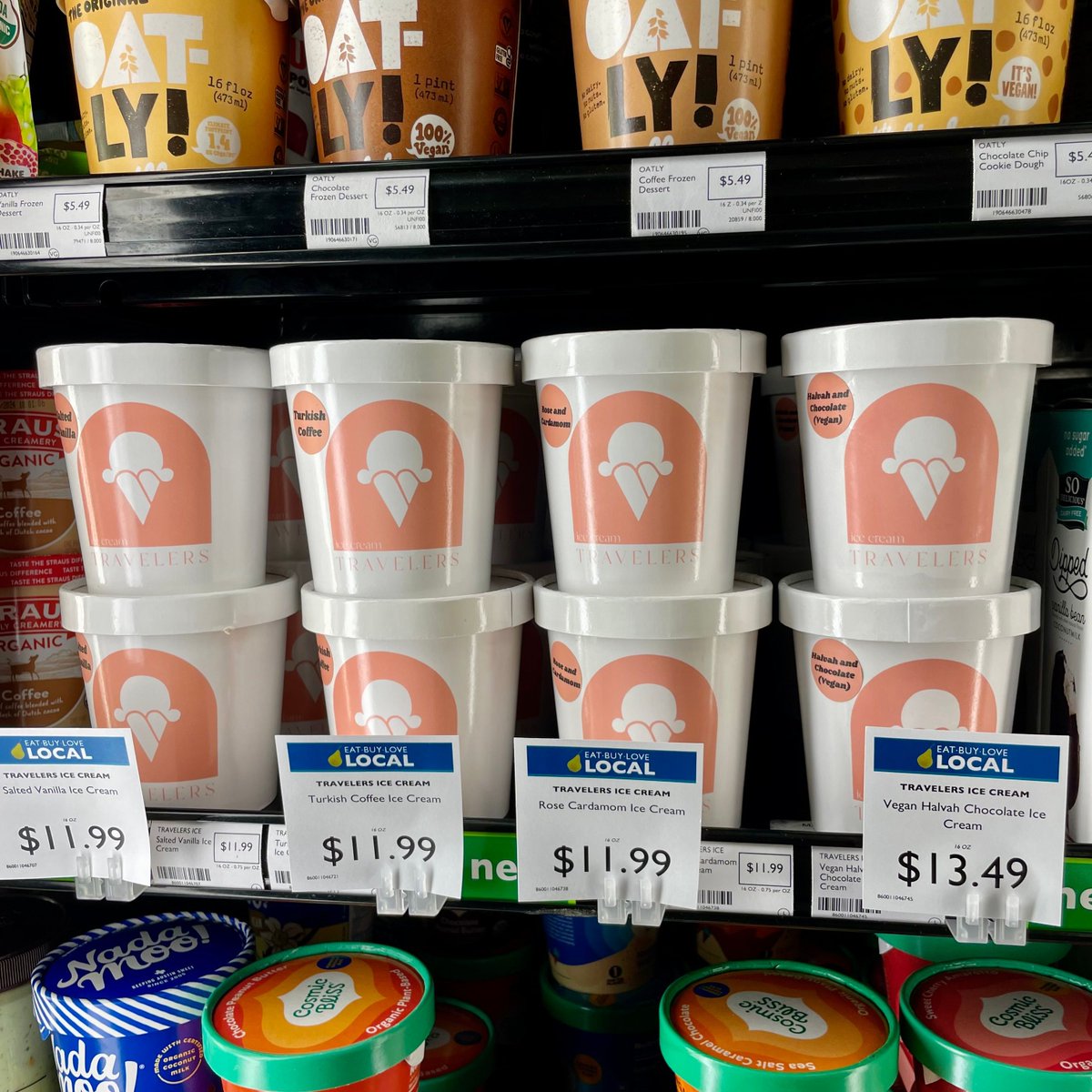 👀Look who's here! Find #TravelersIceCream pints in the freezer🍦
Travelers Ice Cream is made from scratch in small batches right here in Southern Oregon. Discover unique and interesting flavors like Turkish Coffee, Rose & Cardamom, and vegan Halvah & Chocolate! #eatbuylovelocal