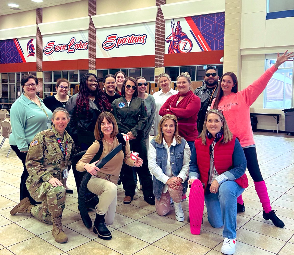 genlopardo's tweet photo. Today we presented Tech Tools โ80s Movie Style.โ I am thankful to have such a fun group of leaders that are all in to make things fun! ๐ฅ๐ฌ @spartan_speak #7LJHpride https://t.co/lcA029jmOC