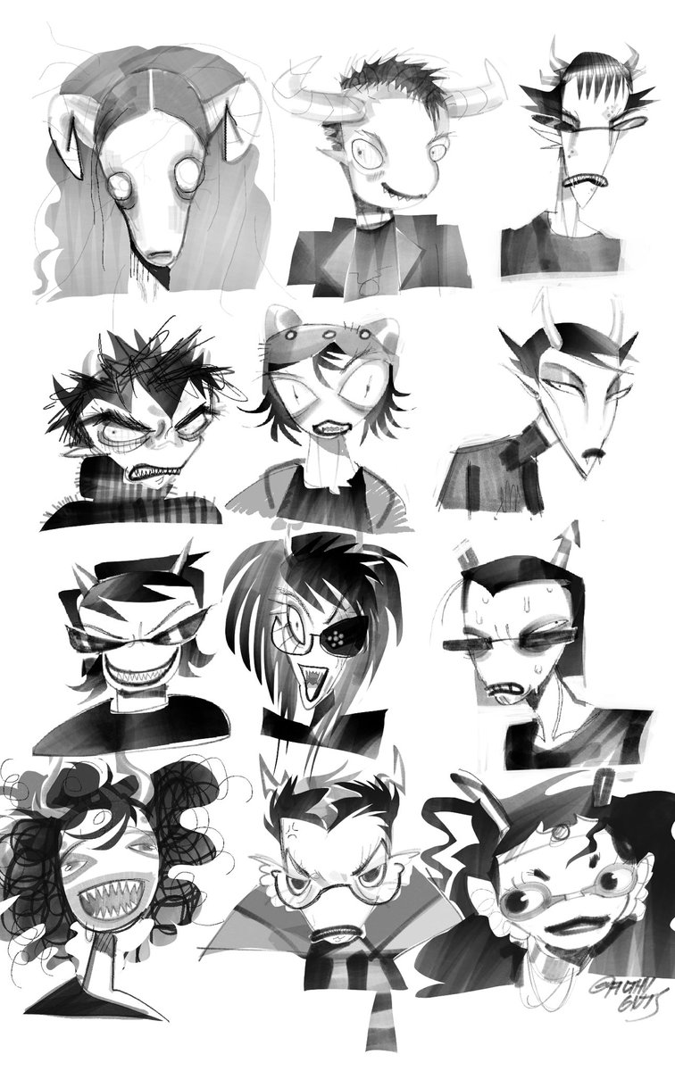 filthyguts2's tweet photo. Every once in a while I have to draw all of them 
#homestuck https://t.co/vHAQRQ5ADr