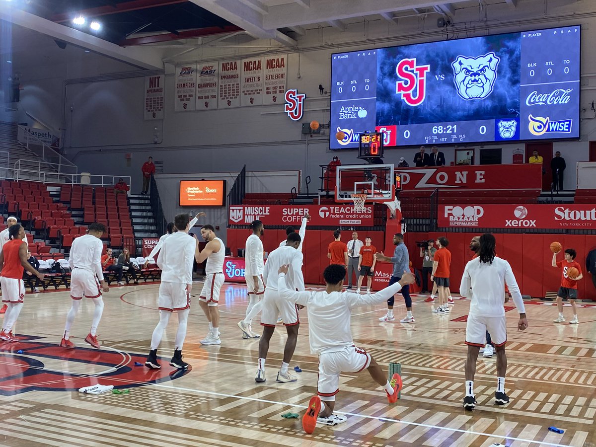 Weird to say on Jan. 2: Getting ready for last game of the year at Carnesecca Arena. #sjubb