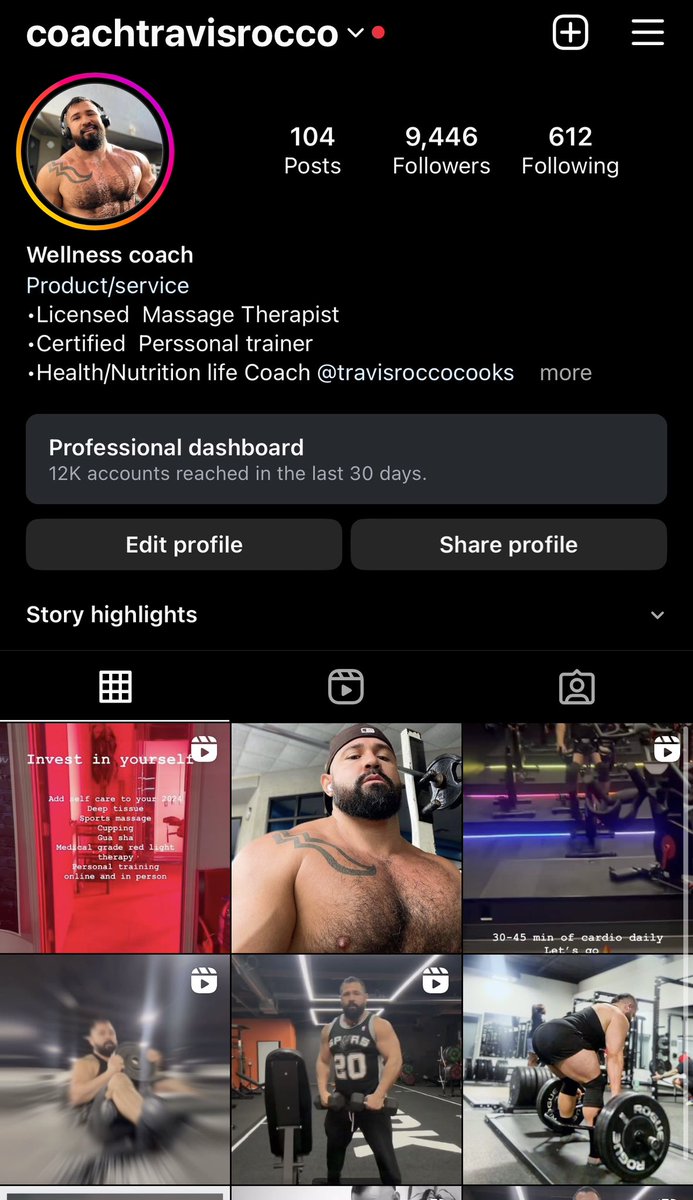 @coachtravisrocco on instagram for personal training, nutrition coaching and deep tissue-sports massage