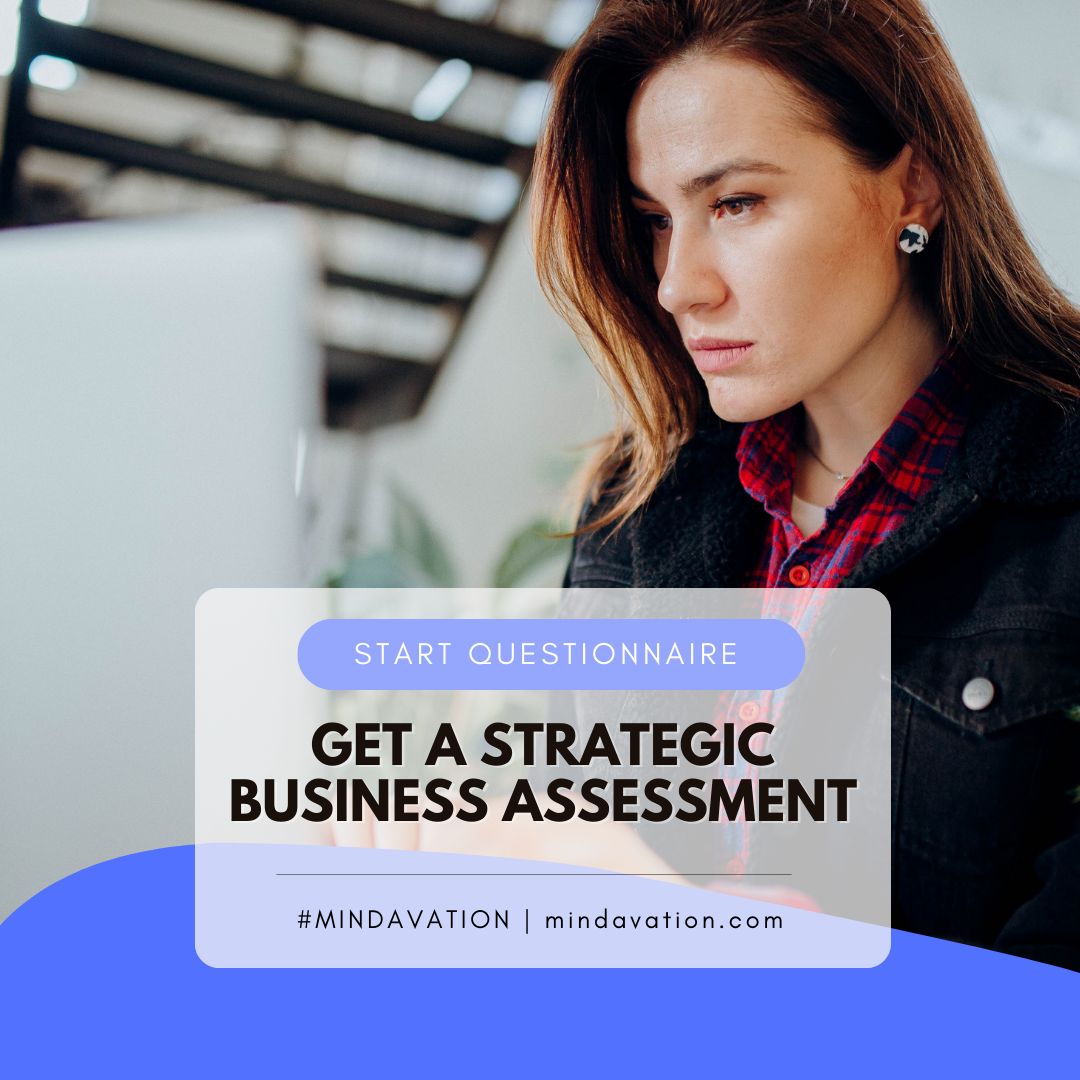 Curious about your business health? 🤔 Take our brief 3-minute strategic assessment to evaluate key metrics. Gain clarity, refine your strategies, and set the course for a thriving enterprise. buff.ly/2lez6Wf   

#Mindavation #BusinessHealthCheck #BusinessAssessment