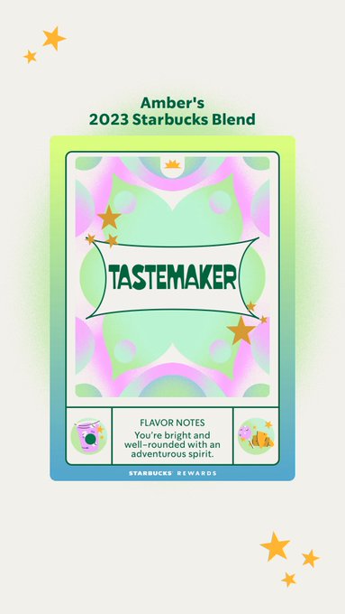 Check out the custom coffee card created from my 2023 Starbucks&reg; Rewards stats! https://t.co/otREIaL