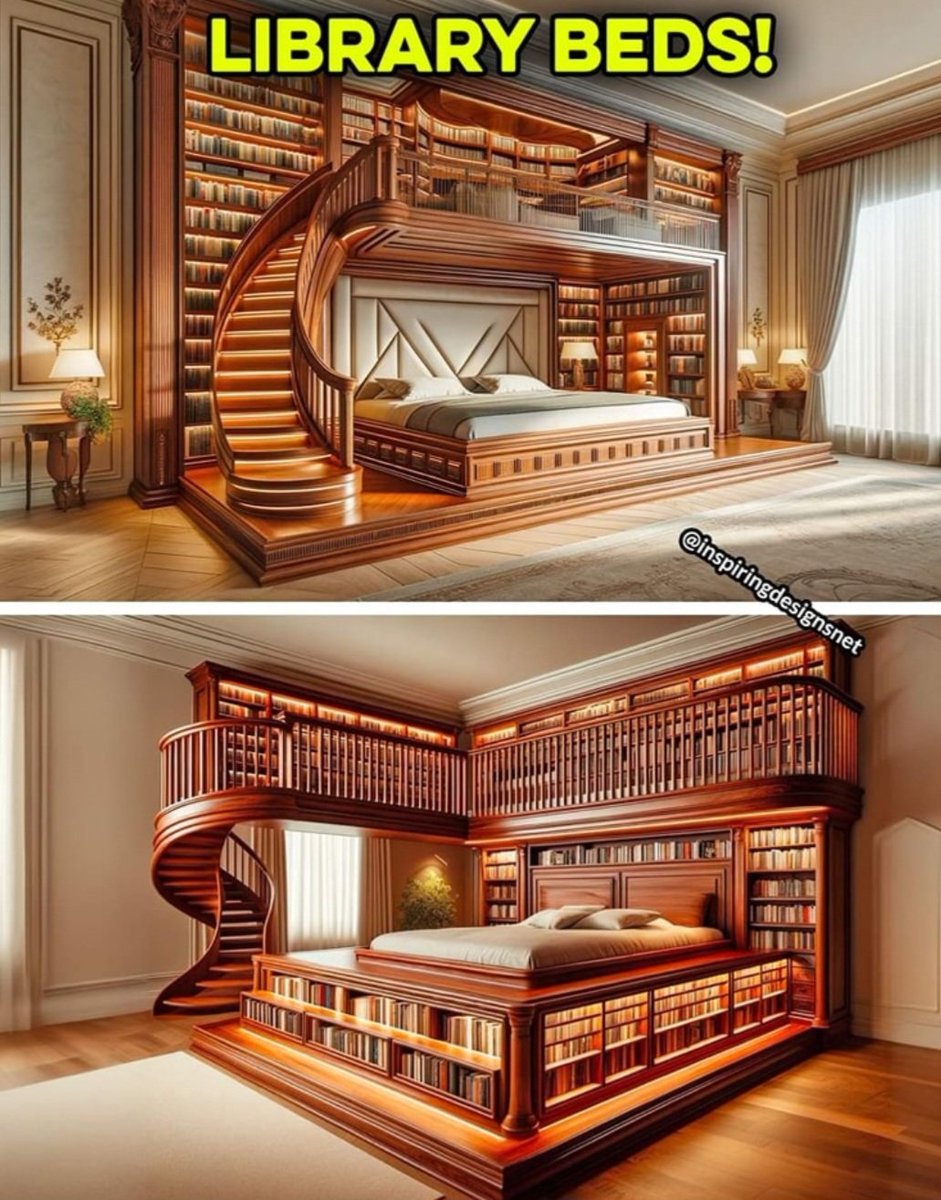 For those who love to read before going to bed 😂 I dare say a hidden compartment for a bottle of congac or scotch as well 🥃