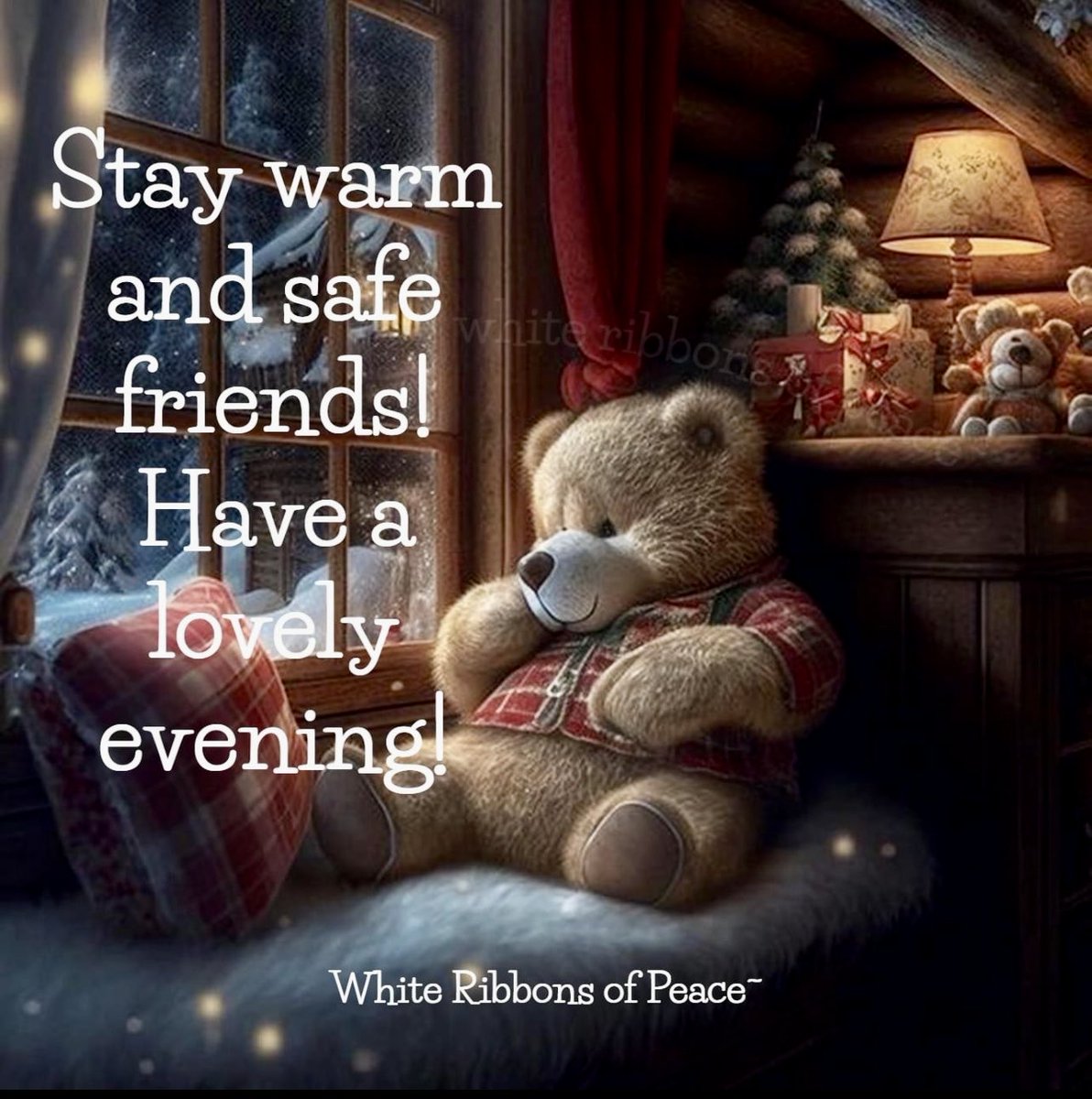 Good Evening 🐻🕯️⭐️ #warm #safe