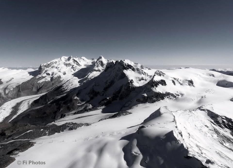 The Monte Rosa Massif 6 ©️ Fi Photos, #Valais #PennineAlps #Switzerland from Monte Rosa, Lyskamm, Castor, Pollux, Roccia Nera to Breithorn