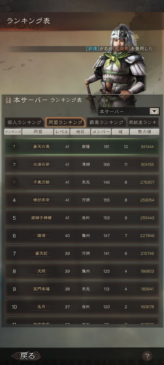 sotenno's tweet photo. 今期の大手同盟さんは、皆さん良識的な方々。
私は、、、私も、、良識的に振る舞おう。
なお、蒼天の良識は副盟主と外交官に預けてる。 https://t.co/InzYmmYMmi