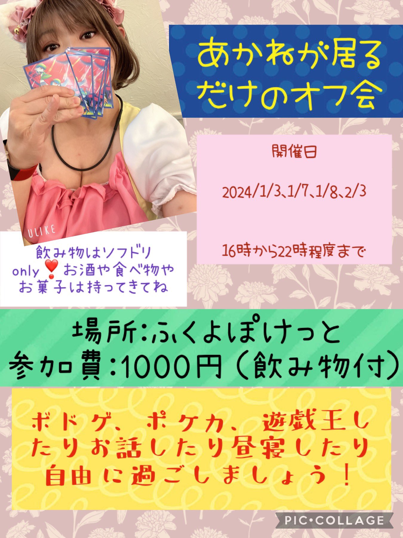 日の丸あかね2/18,3/17ふくよカフェ池袋☕2024/1/27上野でぽっちゃり