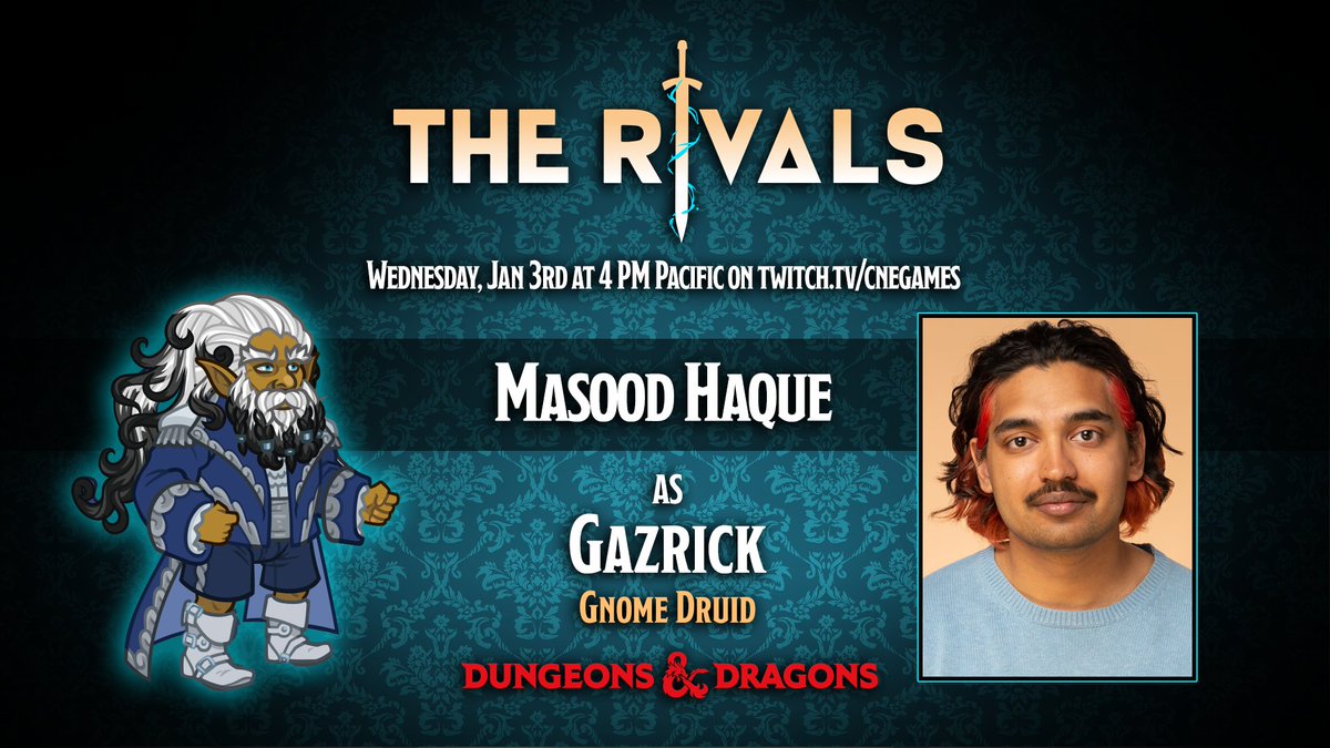 MahRudeBoi's tweet photo. The @RivalsWaterdeep are back for a #oneshot with @ThatBronzeGirl at the helm! 

Tune in tomorrow at https://t.co/jyRjWCEQnd for an incredible winter celebration where we'll be showing off our new duds in @idlechampions! We'll be live at 4pm PST/6pm CST/7pm EST tomorrow night! https://t.co/s6EGcBhfBa