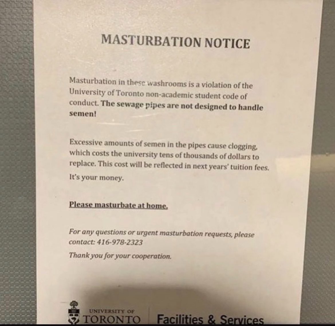 6ixbuzztv's tweet photo. This warning letter was issued for students at UofT 😶 https://t.co/g7PiJFXjMH