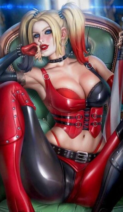 "Whenever I take the kids to school, I get to come home to the hottest girl in the multiverse. I love ya <a href="/HarlysAsylum/">Harley Quinn</a>!"