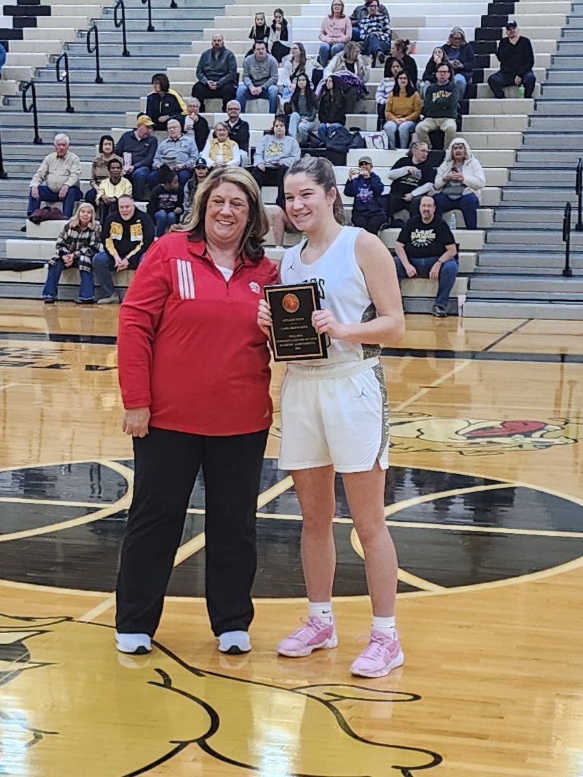 Congratulations to AnnaLee Stow and Nick Witte for being awarded the Nancy and Gary Coomer - Pizza Hut GPA Award for the Madison County Basketball Tournament.