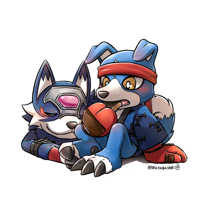 お正月なガオモン#デジモン #Digimon 