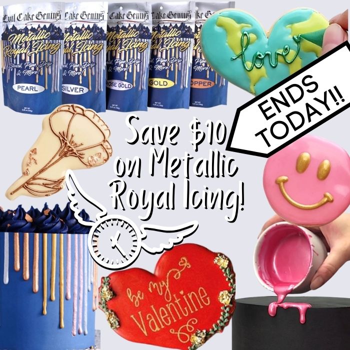 evilcakegenius's tweet image. ⏰ One More Day to SAVE $10 On Metallic Royal Icing! ✨
Save Now 👉 evilcakegenius.com/guide-to-edibl…

#evilcakegenius #cakedecorating #cookiedecorating #metallicroyalicing