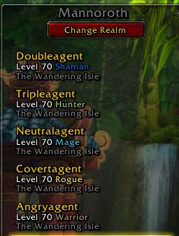 NeutralAgent's tweet photo. Up to 5 Level 70 Factionless/Neutral characters now, lots to choose from to level first next expansion 😐

Might have more by the time it drops.

#ForTheNeutral #Warcraft https://t.co/Us1M0Qk0Cc