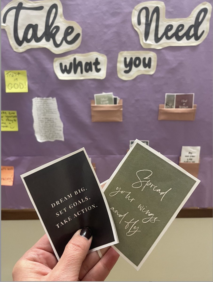 I walk by our TRiO SSS bulletin board in the Old Gym several times/week. I love to pause and read the messages that our students 'give' to each other. Today was a long pause. Today I was a taker. #Creighton #TRiOworks #StudentSuccess