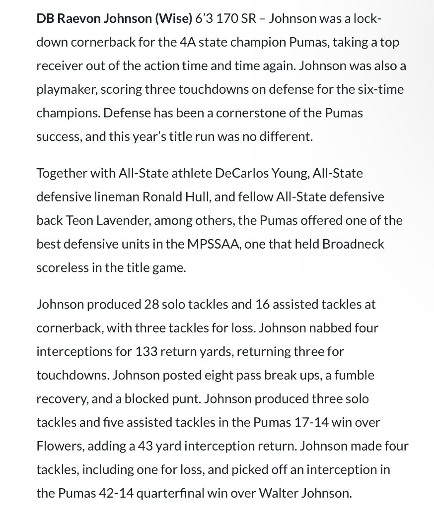 RaeVonJohnson's tweet photo. MPSSAA All State 2nd team defense!
@aka_themamba @DaLawnParrish @_TreFIVE https://t.co/l7gzKI3zlR