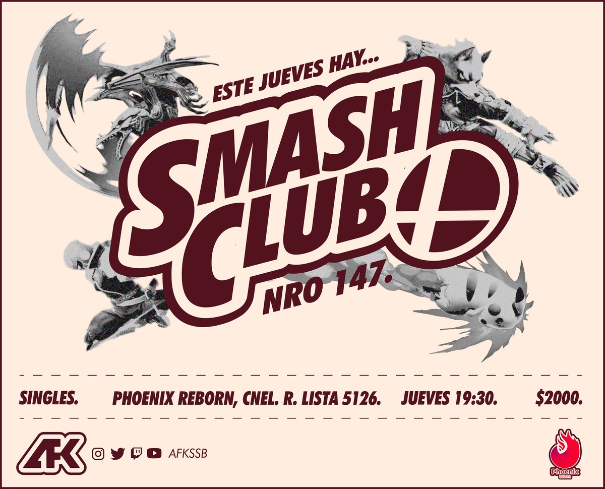 Afkssb's tweet photo. Arrancamos con los torneos de 2024 con nada más y nada menos que un buen #SMASHCLUB este próximo jueves!
Pueden anotarse acá:
https://t.co/D257Ec2O4k https://t.co/lD87eqGVtB