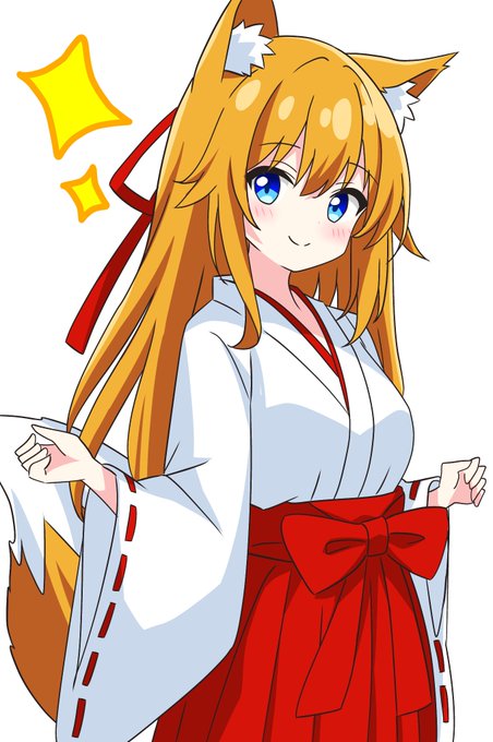 「red hakama ribbon trim」 illustration images(Latest)