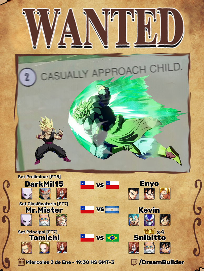 Ustedes creían que todo se había terminado y ya no iba a haber más DBFZ hasta que el rollback fuera finalmente implementado pero NO! Mañana nos vemos amigos

<a href="/DarkMil15_FGC/">DarkMil15 || FGC</a> vs <a href="/enyohan_/">Enyo</a> 
<a href="/Mrmister014/">MrMister</a> vs GS|Kevin
@tomicheems vs <a href="/snibitto/">🔮ドラゴン S n i b i t t o ボール🔮</a> 

📅Miercoles 3 - 19.30 (Hora Argentina 🇦🇷)
