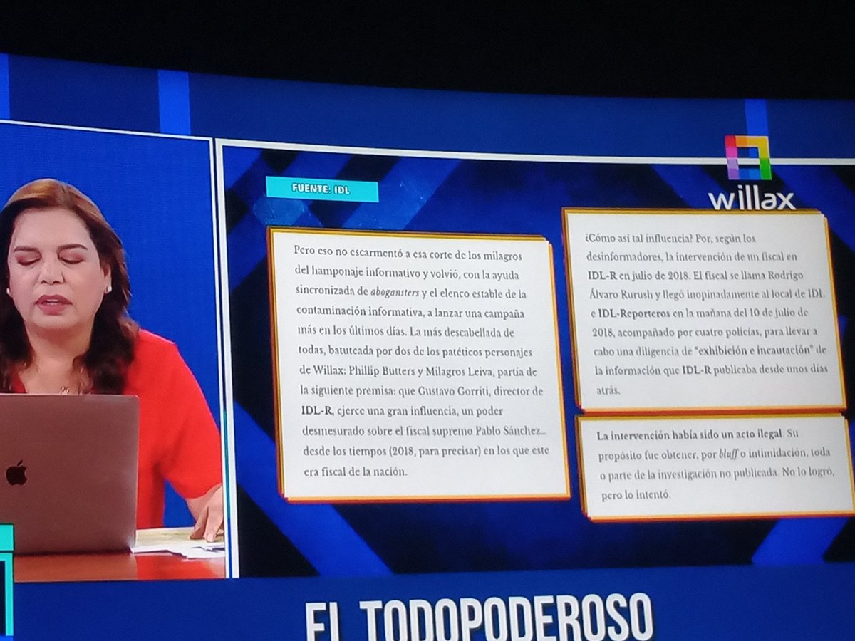 cenvall's tweet photo. #Keyva le contesta a Gorritti quien, acotó, se considera TODOPODEROSO y la habría amenazado por seguir caso de llamada a PABLO SANCHEZ. Igual, dijo, a la difamadora Paola Ugas.
Estamos atentos sobre este fulano y su poder para mangonear la justicia.
#AtengaseALasConsecuenciad https://t.co/BtlqVbM1S7