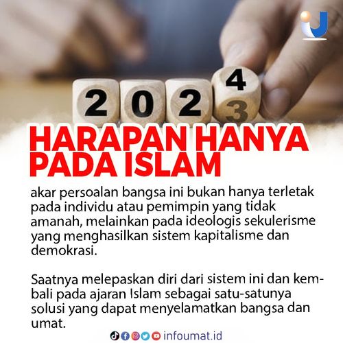 aqibthi's tweet photo. akar persoalan bangsa ini bukan hanya terletak pada individu atau pemimpin yang tidak amanah, melainkan pada ideologis sekulerisme yang menghasilkan sistem kapitalisme dan demokrasi.

Saatnya melepaskan diri dri sistem ini dan kembali pada ajaran Islam sebagai satu-satunya solusi https://t.co/CEPSKe4dzg