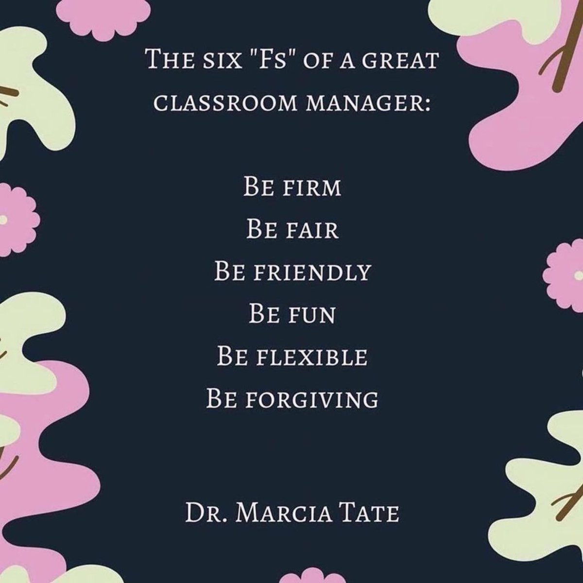Twice a year—at the beginning of a new semester—I like to share the “the six ‘Fs’ of a great classroom manager.” Whether your first day back in the classroom was today or is next week, it’s the perfect time to remember the six “Fs”! #edchat