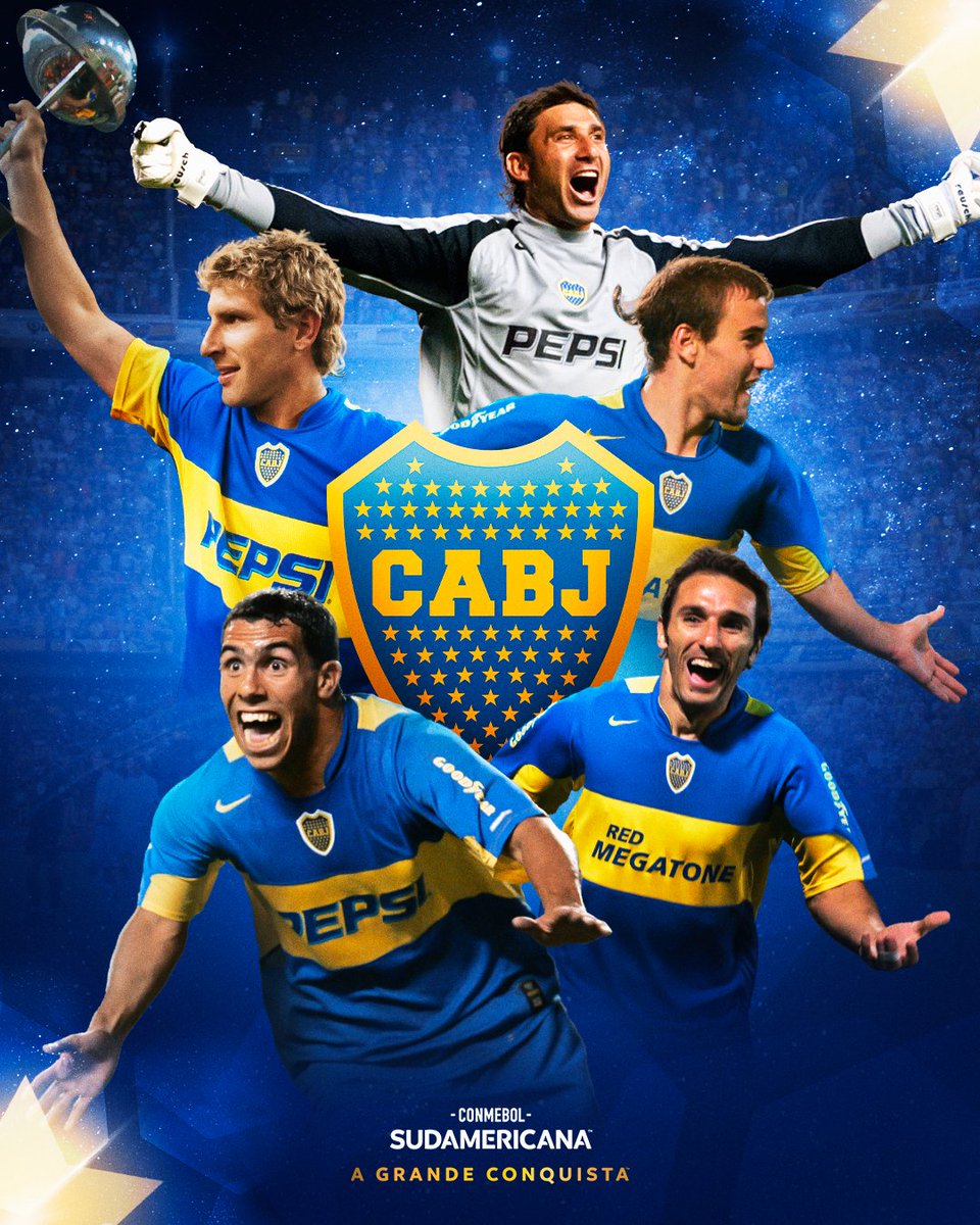 CONMEBOL Sudamericana (@sudamericanabr) on Twitter photo 💙💛 O retorno de um bicampeão! <a href="/BocaJrsOficial/">Boca Juniors</a>, de volta à CONMEBOL #Sudamericana após 🔟 anos.
🏆🏆 De novo pela #GrandeConquista! 💙💛 O retorno de um bicampeão! <a href="/BocaJrsOficial/">Boca Juniors</a>, de volta à CONMEBOL #Sudamericana após 🔟 anos.
🏆🏆 De novo pela #GrandeConquista!