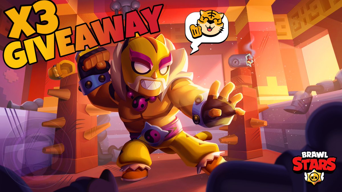 🐯 GIVEAWAY X3 EL TIGRO PRIMO SKIN 🐯 Requirements: 🫂 Follow @DelMoYOu 🔁 RT 💜 FAV 🖋 Tag a friend 🍀 I give the winners on February 10 (Chinese New Year) 🍀 #BrawlStars #Giveaway