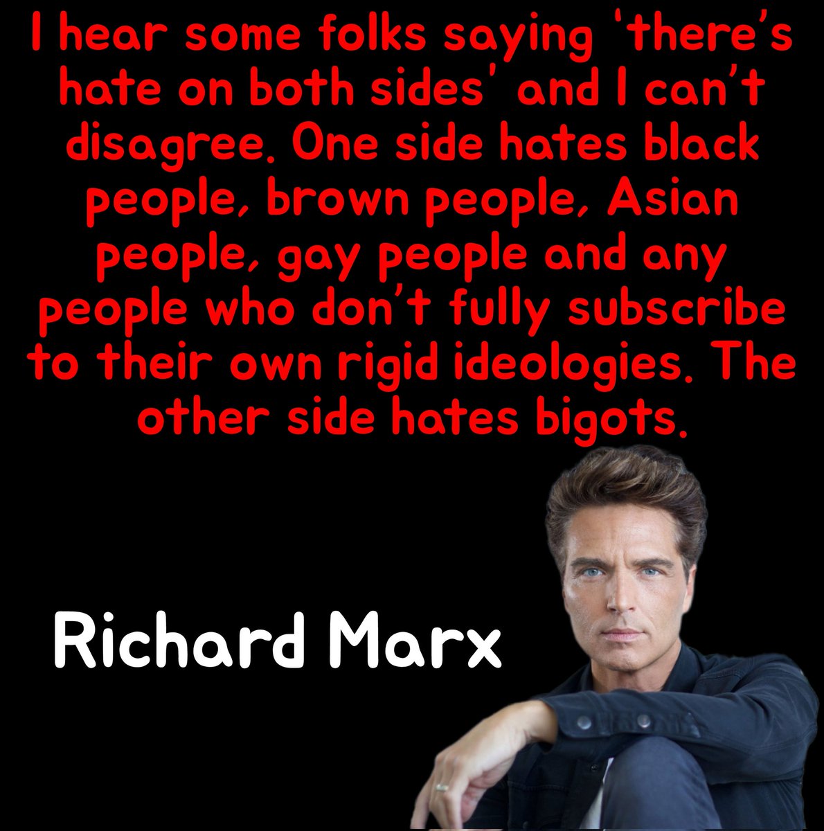 If you agree with Richard Marx, then leave a 💙 and RT....